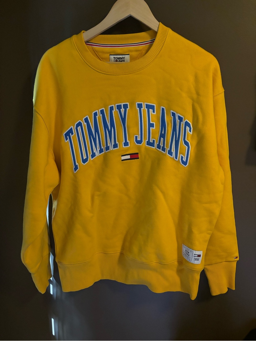 Tommy Hilfiger Yellow Collegiate Crewneck
